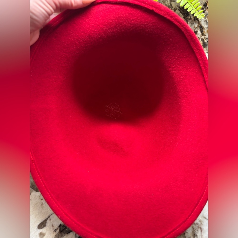 Lancaster Vintage Chic Red Women's Hat - Picture 9 of 9